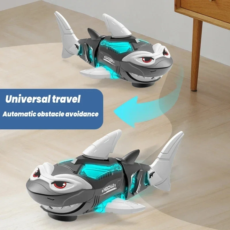 Kids Electric Shark Robot Toy with Universal Movement & Music Cool Model Gift for Children
Kids Electric Shark Robot Toy with Universal Movement & Music Cool Model Gift for Children
