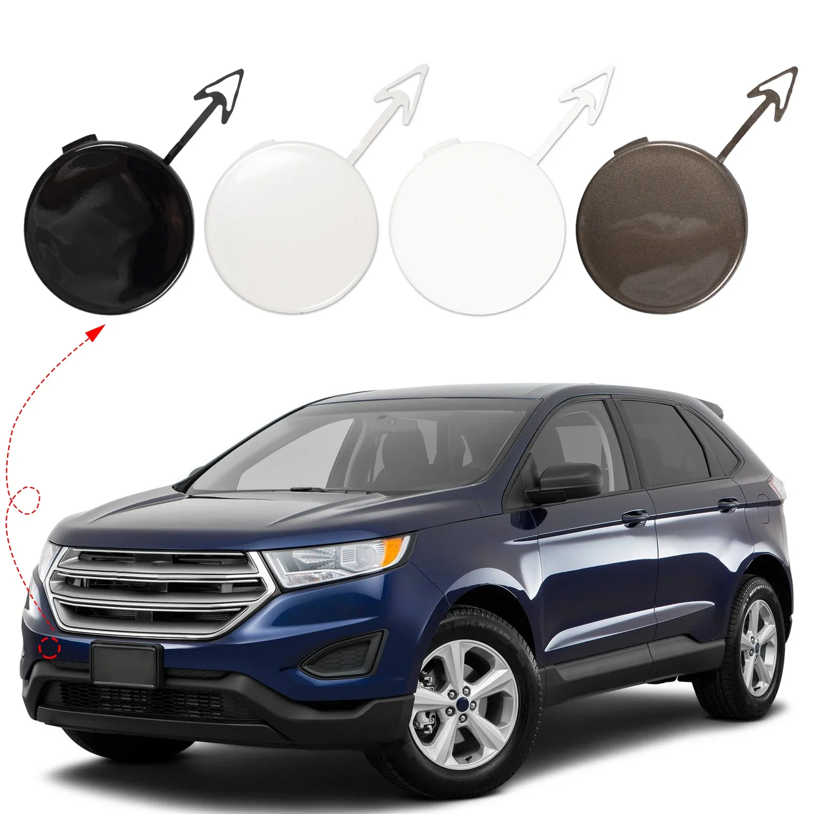 Pop Front Bumper Tow Hook Cover Cap Towing Eye For FORD EDGE Accessories 2015 2016 2017 2018
Pop Front Bumper Tow Hook Cover Cap Towing Eye For FORD EDGE Accessories 2015 2016 2017 2018