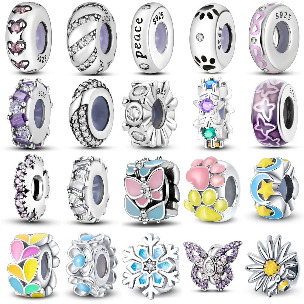 Стерлингового серебра 925 пробы, серия бабочек в форме сердца, бусины-разделители, подходят для оригинальных тонких браслетов S925, ювелирные аксессуары «сделай сам» 
Стерлингового серебра 925 пробы, серия бабочек в форме сердца, бусины-разделители, подходят для оригинальных тонких браслетов S925, ювелирные аксессуары «сделай сам»