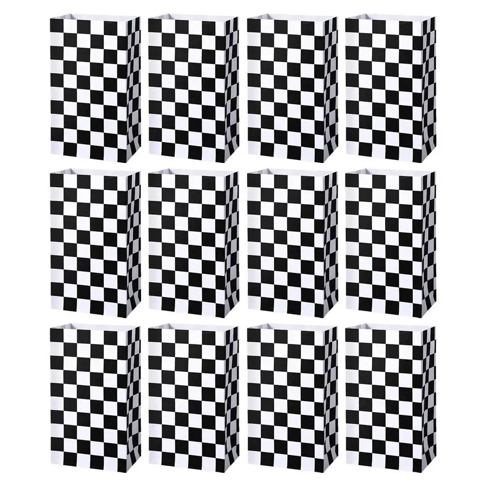 12 Pcs Black White Checkered Gift Bags Cars Themed Paper Candy Bags Party Favor Food Storage Race Car Decorations
12 Pcs Black White Checkered Gift Bags Cars Themed Paper Candy Bags Party Favor Food Storage Race Car Decorations