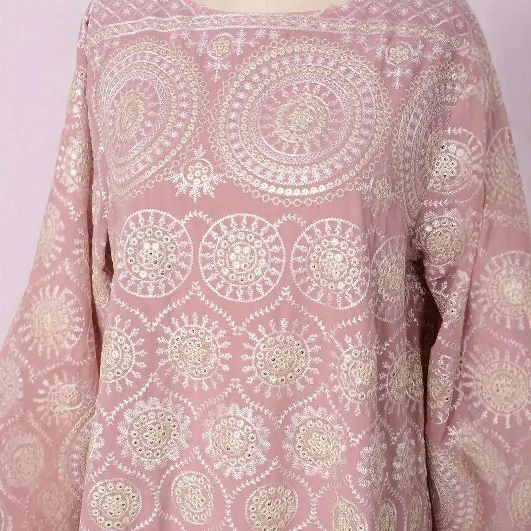 Мусульманская мода, новый мусульманский халат, женское длинное платье с круглым вырезом, вышитое бисером платье, женское платье
Мусульманская мода, новый мусульманский халат, женское длинное платье с круглым вырезом, вышитое бисером платье, женское платье