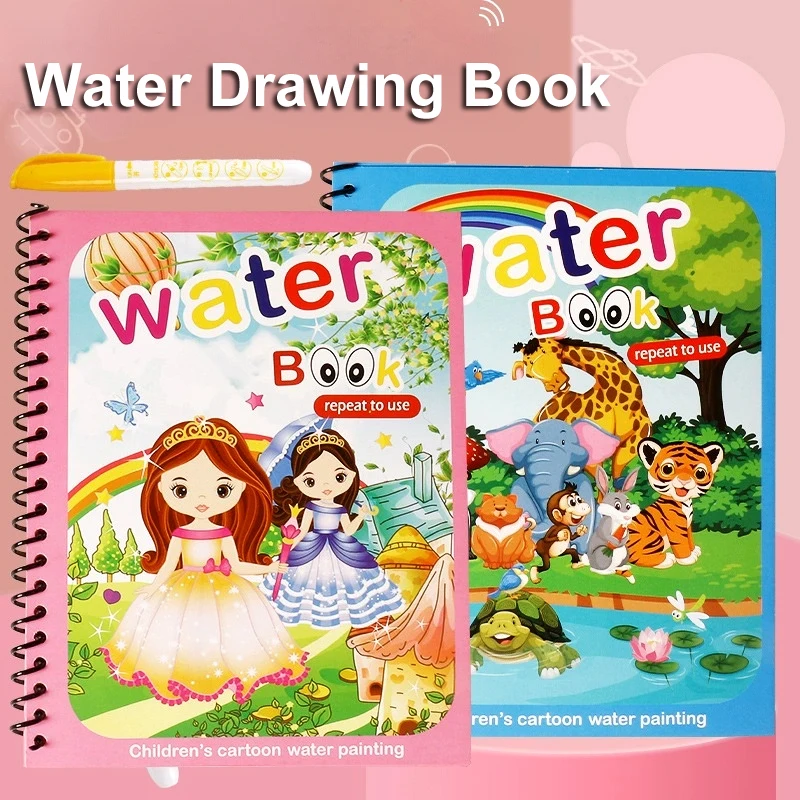 Children Montessori Toys Magic Water Drawing Books Painting Toys Reusable Coloring Books with Pen Educational Toys for Kids Gift
Children Montessori Toys Magic Water Drawing Books Painting Toys Reusable Coloring Books with Pen Educational Toys for Kids Gift