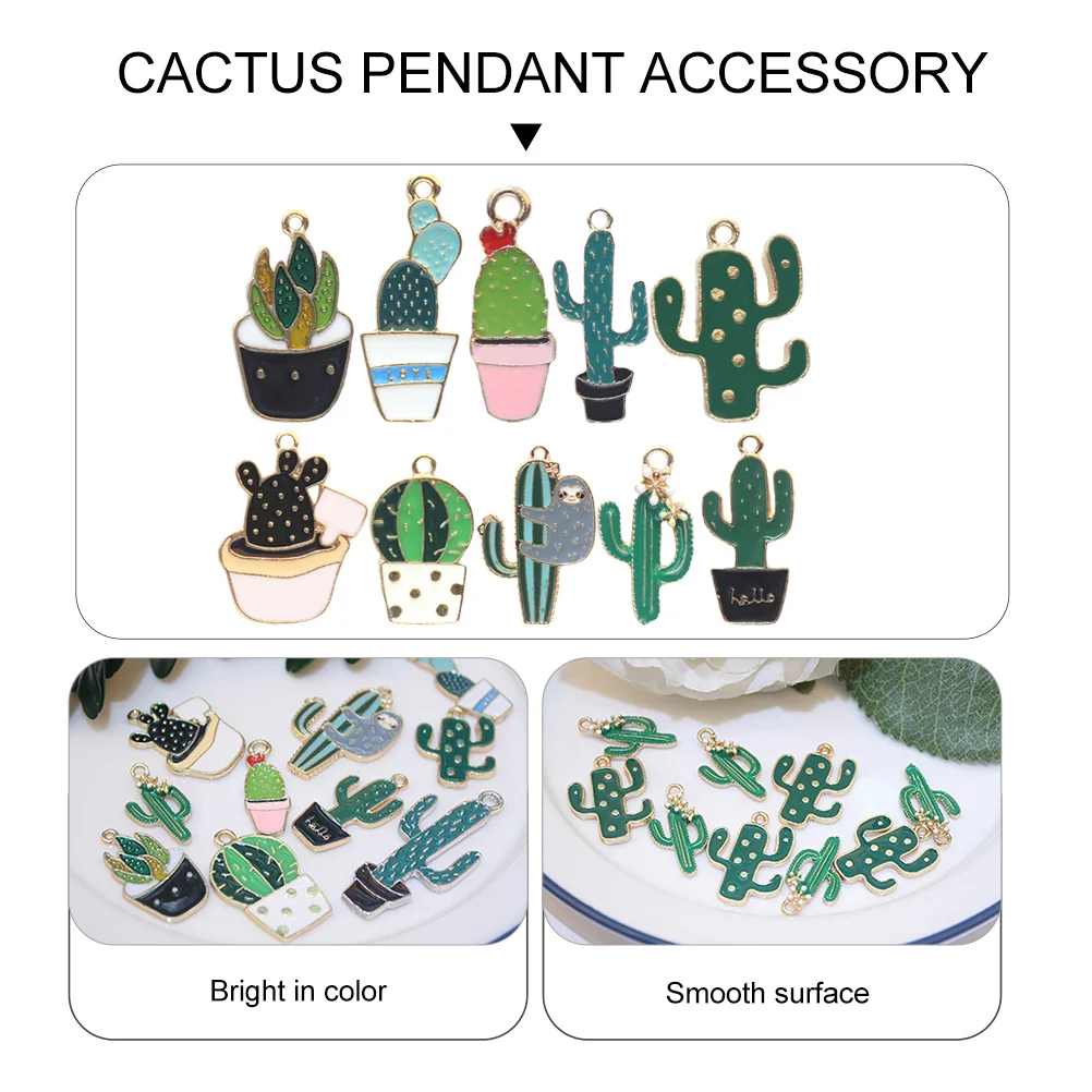 10Pcs Cactus Keychain Alloy Pendant Bag Accessory Plant Design Hanging Charm Vintage Jewelry Smooth Surface Durability Cartoon
10Pcs Cactus Keychain Alloy Pendant Bag Accessory Plant Design Hanging Charm Vintage Jewelry Smooth Surface Durability Cartoon