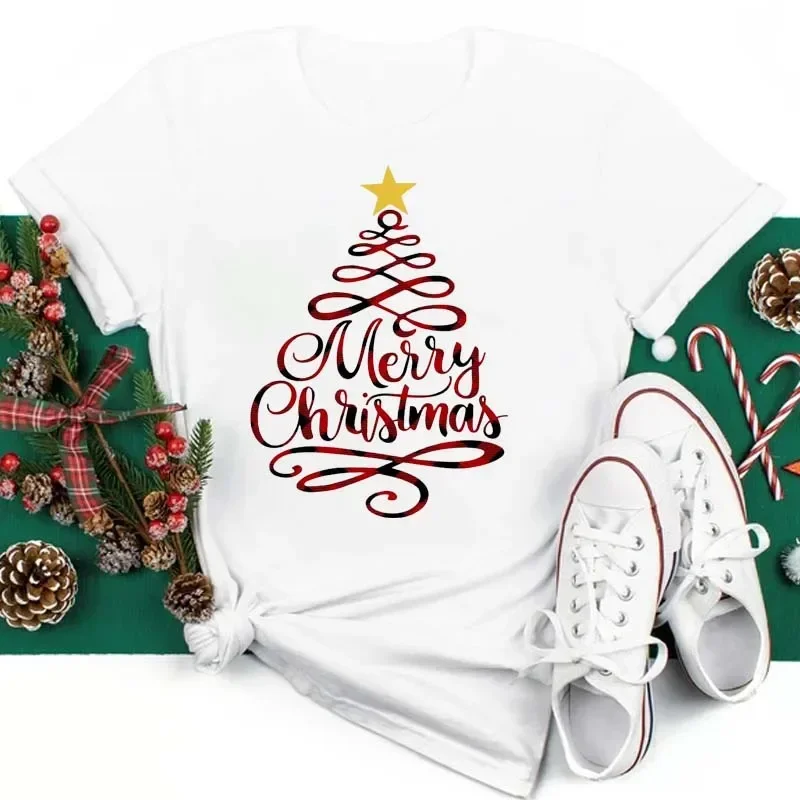 May Caur Fashion Merry Christmas T-shirt Women New Year T-shirts Kawaii Tree Printed Graphic Men Shirt High Quality Cotton Tops
May Caur Fashion Merry Christmas T-shirt Women New Year T-shirts Kawaii Tree Printed Graphic Men Shirt High Quality Cotton Tops
