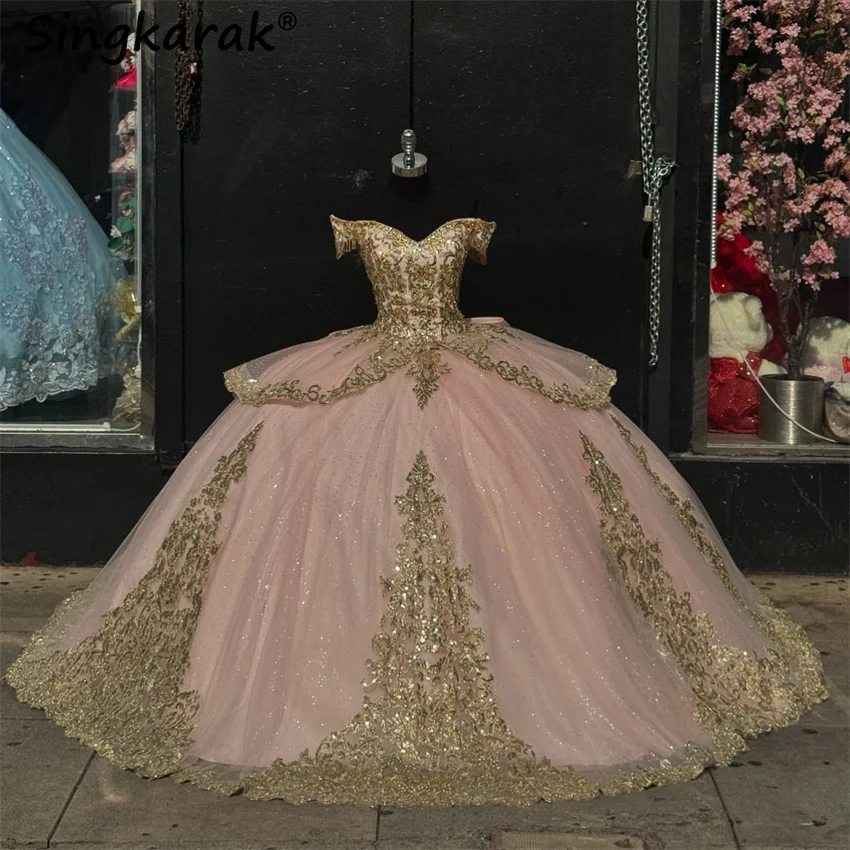 Princess Pink Tulle Quinceanera Dress Bead Sequins Appliques Gown Sweet 16 Birthday Party Dress Vestidos De 15 Años Customized
Princess Pink Tulle Quinceanera Dress Bead Sequins Appliques Gown Sweet 16 Birthday Party Dress Vestidos De 15 Años Customized