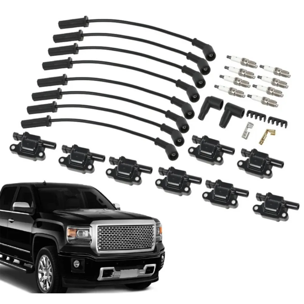 8 Pack For Chevy UF413 Ignition Coils + 41-962 Spark Plugs + Spark Plug Wires
8 Pack For Chevy UF413 Ignition Coils + 41-962 Spark Plugs + Spark Plug Wires