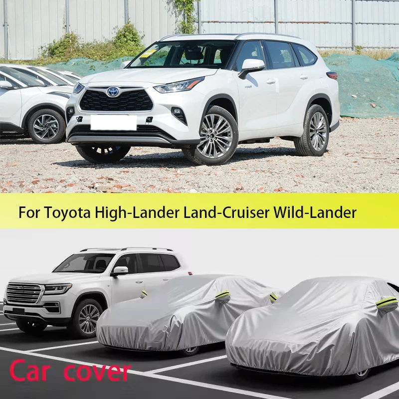 Car cover for TOYOTA Highlander,LAND CRUISER,Harrier Dust proof car cover,car dust,waterproof tape,with reflective strip
Car cover for TOYOTA Highlander,LAND CRUISER,Harrier Dust proof car cover,car dust,waterproof tape,with reflective strip