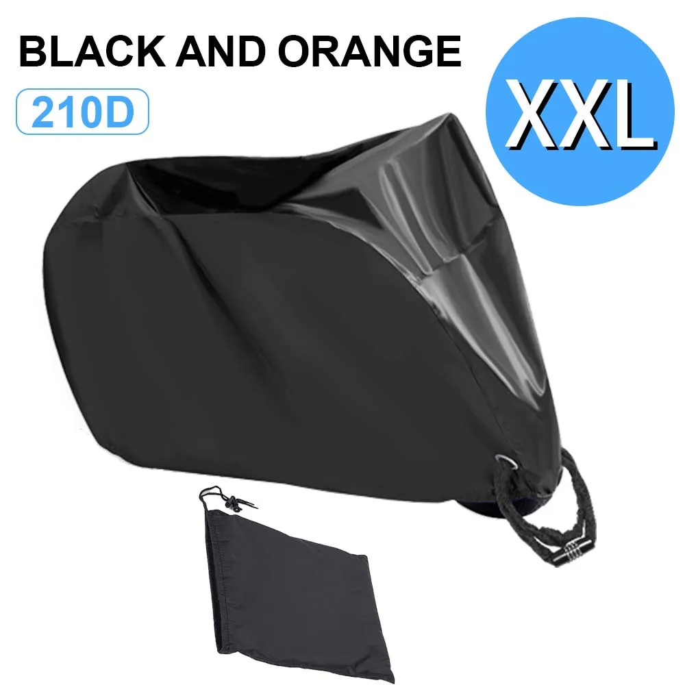 200*70*110CM Electric Bicycle Cover Motorcycle Cover Black 210D Oxfordcloth Outdoor Rainproof Sunproof Dustproof For All Seasons
200*70*110CM Electric Bicycle Cover Motorcycle Cover Black 210D Oxfordcloth Outdoor Rainproof Sunproof Dustproof For All Seasons