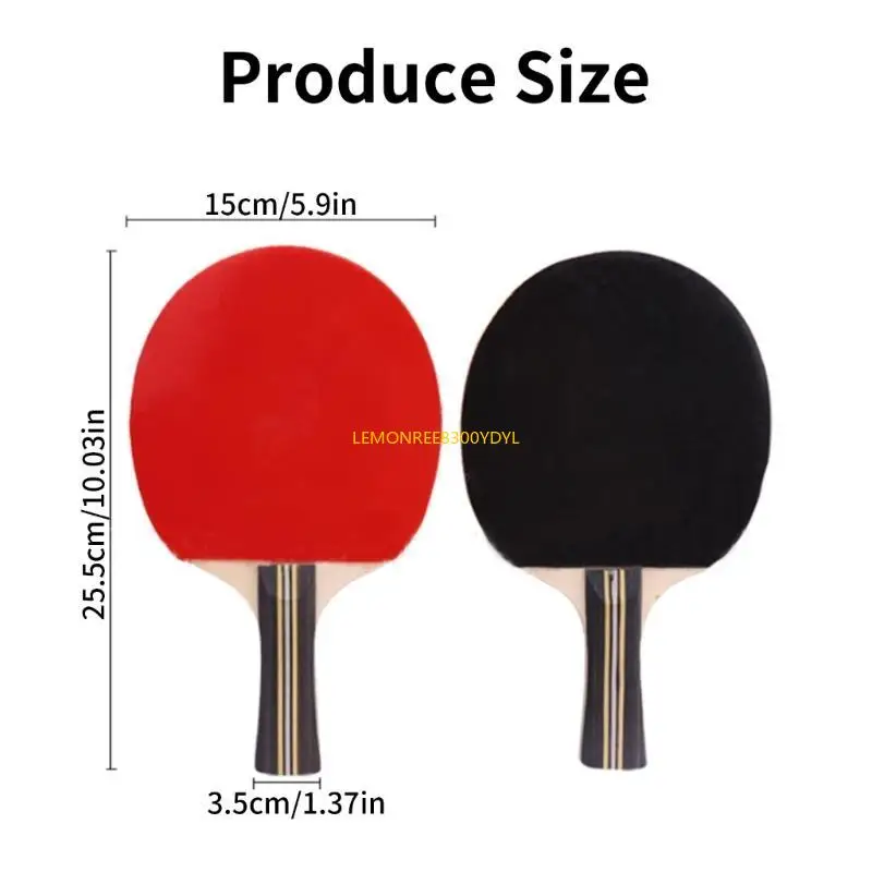 270C 1Pair Table Tennis Equipment for Beginner Table Tennis Paddle with Rubber Grip
270C 1Pair Table Tennis Equipment for Beginner Table Tennis Paddle with Rubber Grip