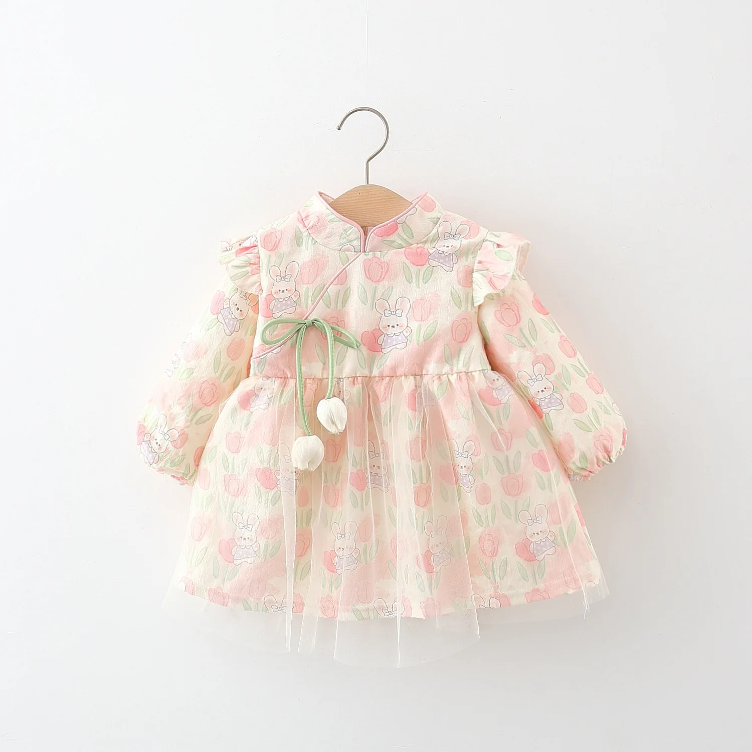2024 autumn new rabbit ear cheongsam dress for girls cartoon long-sleeved mesh princess clothes
2024 autumn new rabbit ear cheongsam dress for girls cartoon long-sleeved mesh princess clothes
