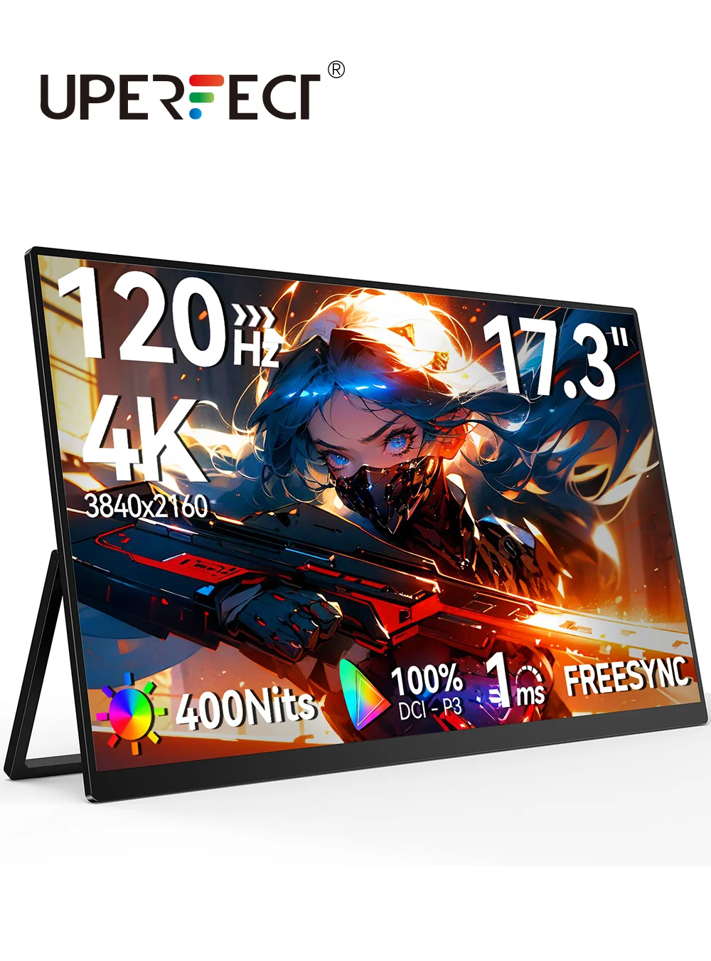 Монитор UPERFECT UColor T17 4K UHD с регулировочной подставкой Vesa 17,3 дюйма, 120 Гц, игровой дисплей для Switch NS2 PS5 XBOX, ПК, ноутбука MAC
Монитор UPERFECT UColor T17 4K UHD с регулировочной подставкой Vesa 17,3 дюйма, 120 Гц, игровой дисплей для Switch NS2 PS5 XBOX, ПК, ноутбука MAC