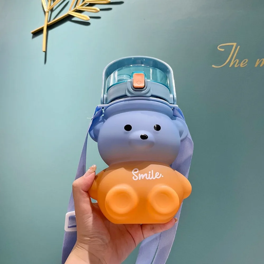 Straw & Direct Drinking Little Bear Sports Water Bottle Gradient Color with Strap&Handle Bear Colorful Plastic Cup
Straw & Direct Drinking Little Bear Sports Water Bottle Gradient Color with Strap&Handle Bear Colorful Plastic Cup