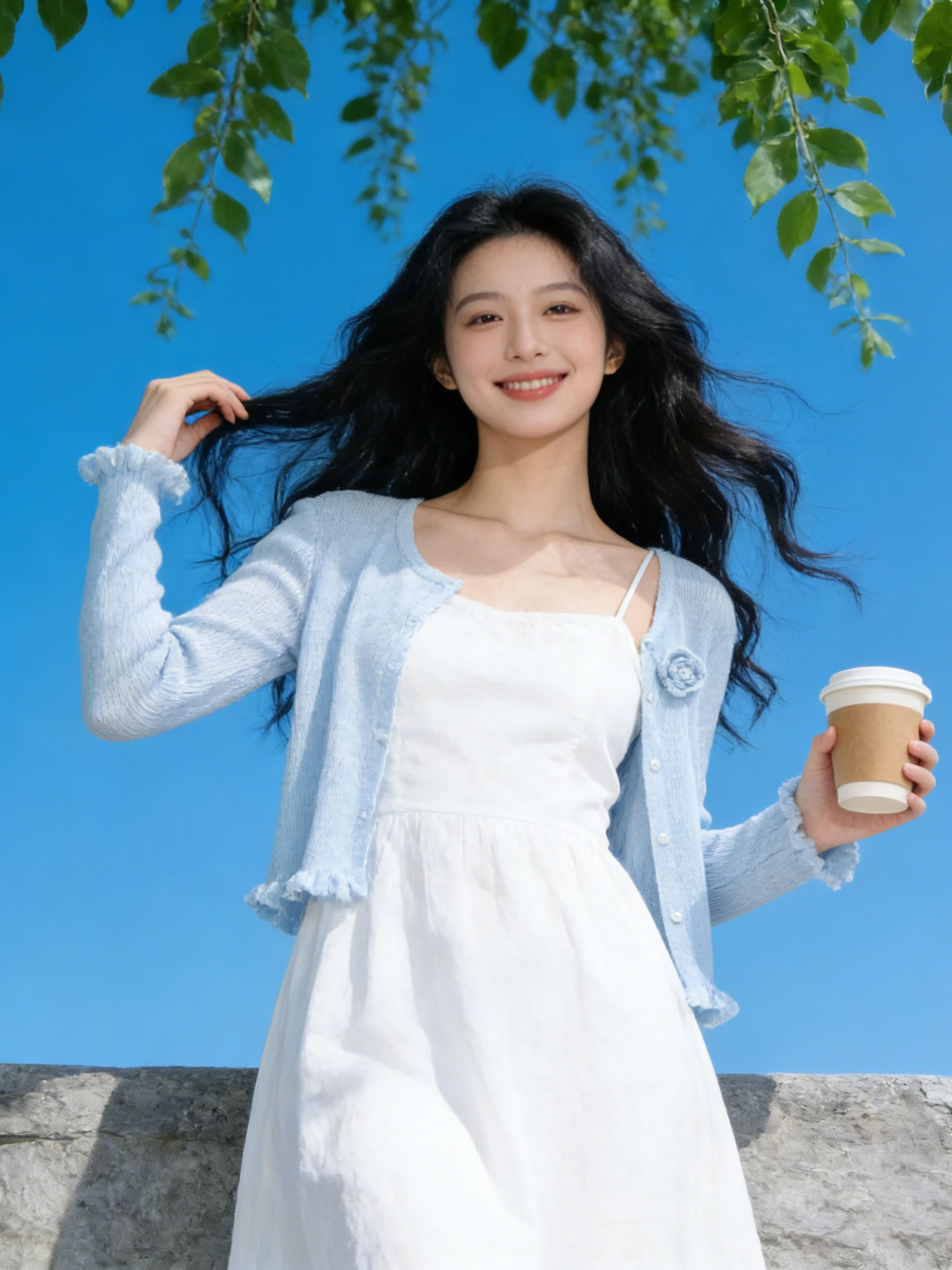 Chic Light Blue Women's Summer Sleeveless Cardigan Sun Protection Thin Outerwear Long Sleeve T-Shirt Top with Wood Grain
Chic Light Blue Women's Summer Sleeveless Cardigan Sun Protection Thin Outerwear Long Sleeve T-Shirt Top with Wood Grain