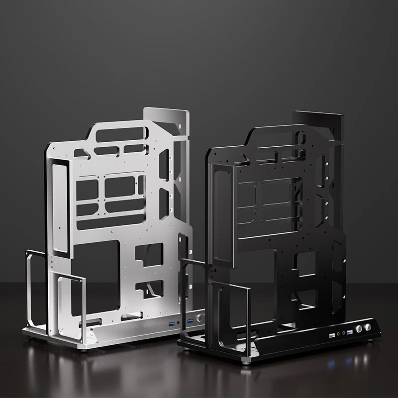 Алюминиевый сплав металла ATX открытое шасси с водяным охлаждением MATX Ручная стойка питания ATX Настольный компьютер ITX
Алюминиевый сплав металла ATX открытое шасси с водяным охлаждением MATX Ручная стойка питания ATX Настольный компьютер ITX