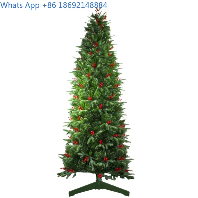 2.1/ 2.4m Christmas Tree Slim Thin Tree with Berries Christmas Tree Slim Pencil Flocked Decoration Red Berries
2.1/ 2.4m Christmas Tree Slim Thin Tree with Berries Christmas Tree Slim Pencil Flocked Decoration Red Berries