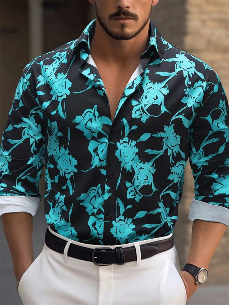 Men's Long Sleeve Shirt, Casual Lapel Top, Comfortable and Breathable with Digital 3D Printing, Casual Beach Hawaiian Style
Men's Long Sleeve Shirt, Casual Lapel Top, Comfortable and Breathable with Digital 3D Printing, Casual Beach Hawaiian Style