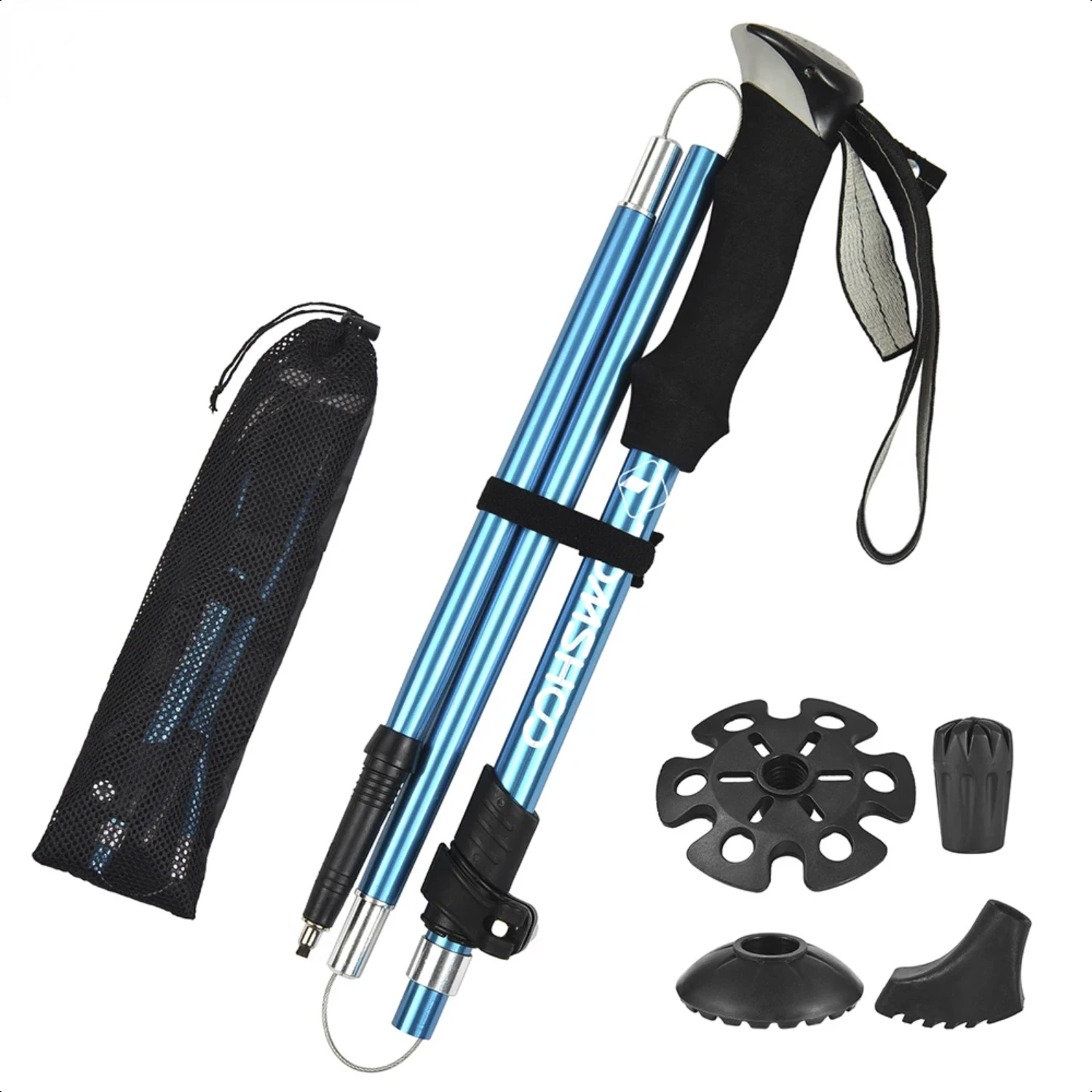 Ultralight Collapsible Climbing Stick Trekking Pole - Durable 5-fold Walking Stick for Hiking, Camping, and Mountaineering
Ultralight Collapsible Climbing Stick Trekking Pole - Durable 5-fold Walking Stick for Hiking, Camping, and Mountaineering