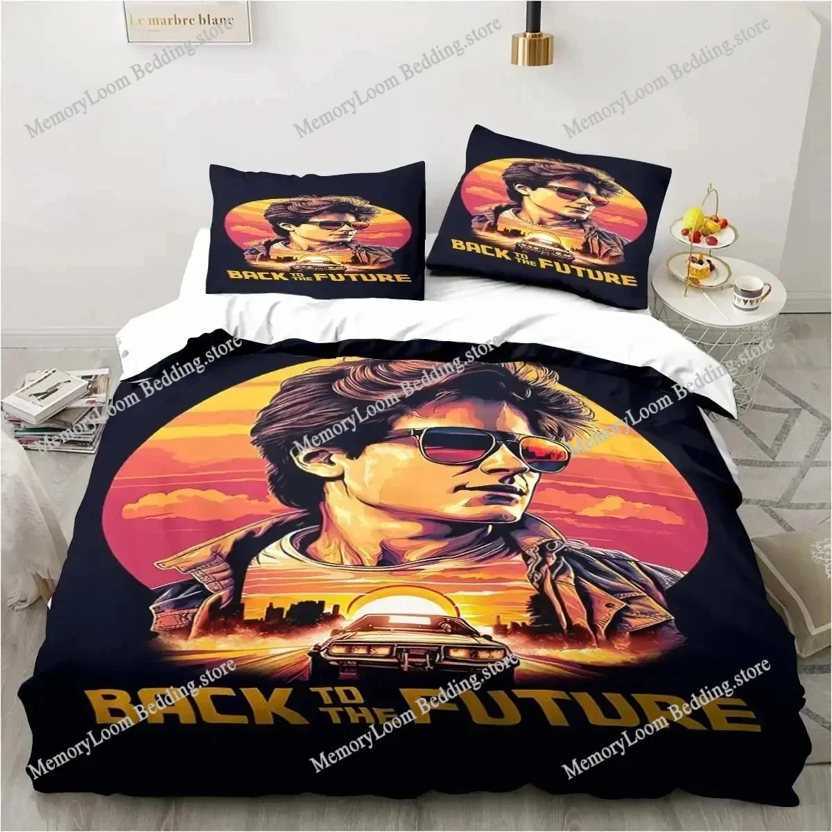Back To The Future Classic Movie Retro Bedding Set Bed Three Piece Set Single Double Bed Queen Size King Quilt Cover Boy Gift
Back To The Future Classic Movie Retro Bedding Set Bed Three Piece Set Single Double Bed Queen Size King Quilt Cover Boy Gift