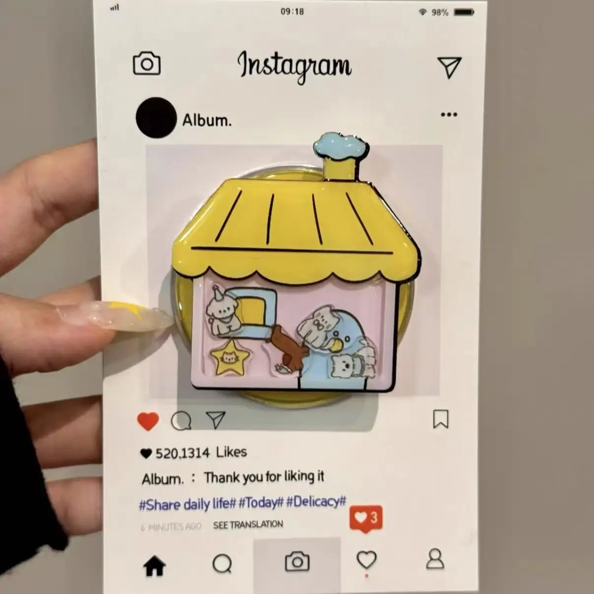 Милый щенок домик встряхивает мультфильм для телефона Magsafe, магнитная подставка Griptok для iPhone, забавный складной чехол для беспроводной зарядки, держатель
Милый щенок домик встряхивает мультфильм для телефона Magsafe, магнитная подставка Griptok для iPhone, забавный складной чехол для беспроводной зарядки, держатель