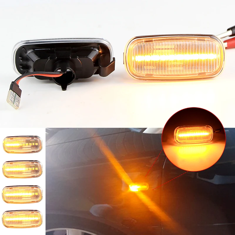 2PCS for Audi A3 S3 8P A4 RS4 S4 B6 B7 A6 S6 RS6 - LED Dynamic Side Marker Light Turn Signal Amber Blinker Lamp Indicator Canbus
2PCS for Audi A3 S3 8P A4 RS4 S4 B6 B7 A6 S6 RS6 - LED Dynamic Side Marker Light Turn Signal Amber Blinker Lamp Indicator Canbus