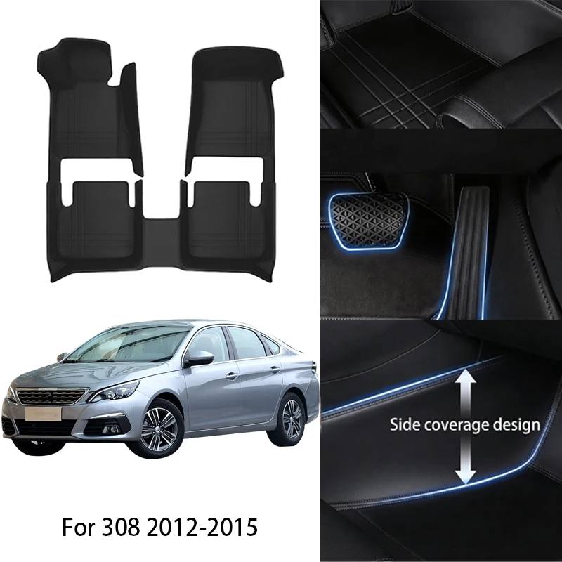 Custom Fit PU Leather Car Floor Mat For Peugeot For 308 308SW 5 Seats 2008 2009-2022 Luxury Full Set Auto Interior Accessories
Custom Fit PU Leather Car Floor Mat For Peugeot For 308 308SW 5 Seats 2008 2009-2022 Luxury Full Set Auto Interior Accessories
