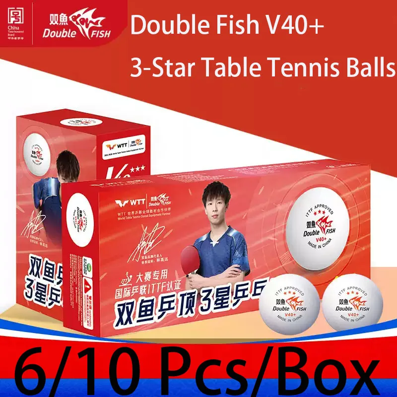 6/10 Pcs DOUBLE FISH V40+ 3 Stars Table Tennis Balls Seamed ABS New Material PingPong Balls ITTF Approved Training Competition
6/10 Pcs DOUBLE FISH V40+ 3 Stars Table Tennis Balls Seamed ABS New Material PingPong Balls ITTF Approved Training Competition