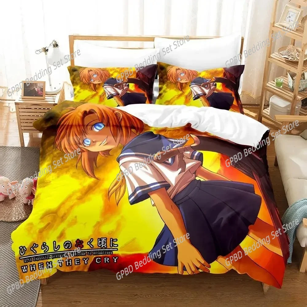 3D Print Anime Higurashi when they cry Bedding Set Single Twin Full Queen King Size Bed Set Aldult Kid Bedroom Duvet cover Sets
3D Print Anime Higurashi when they cry Bedding Set Single Twin Full Queen King Size Bed Set Aldult Kid Bedroom Duvet cover Sets