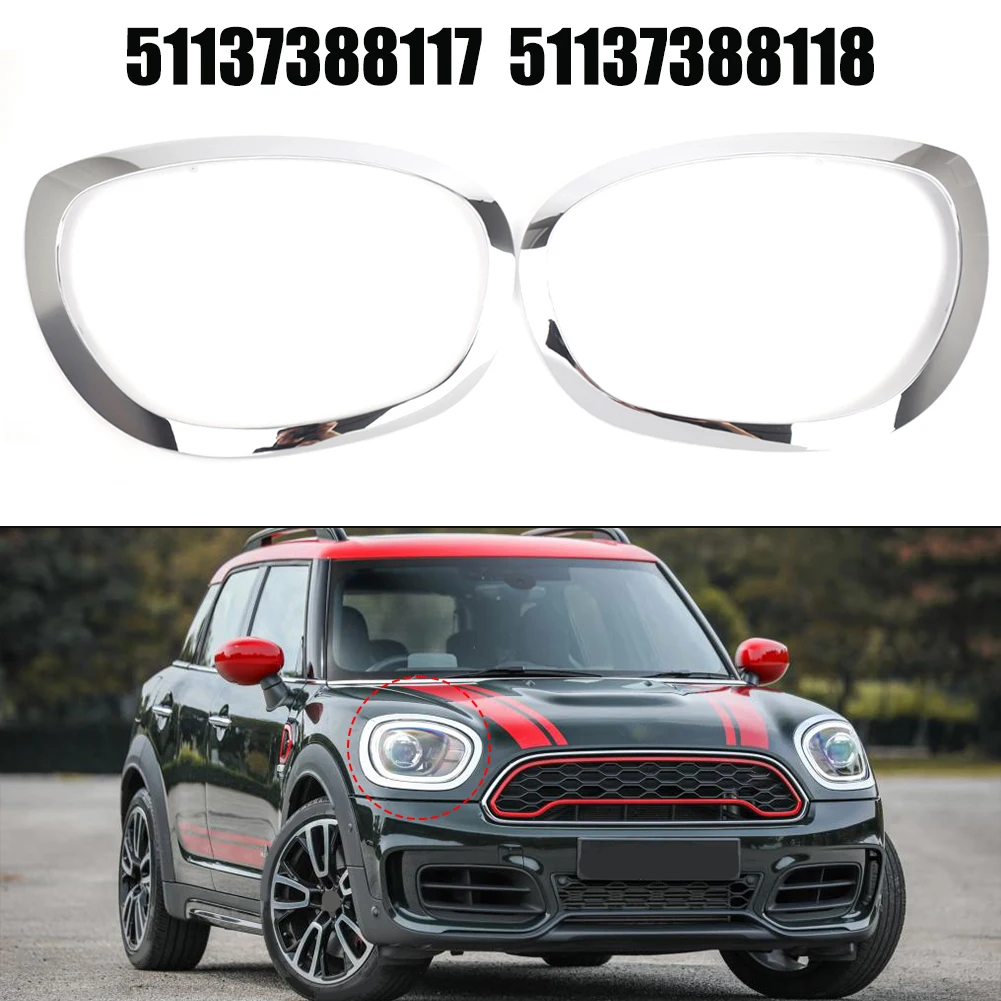 Накладки на кольцо безеля фар автомобиля для Mini F60 F61 2017-2023 51137388117/51137388118, сменные накладки, аксессуар 
Накладки на кольцо безеля фар автомобиля для Mini F60 F61 2017-2023 51137388117/51137388118, сменные накладки, аксессуар