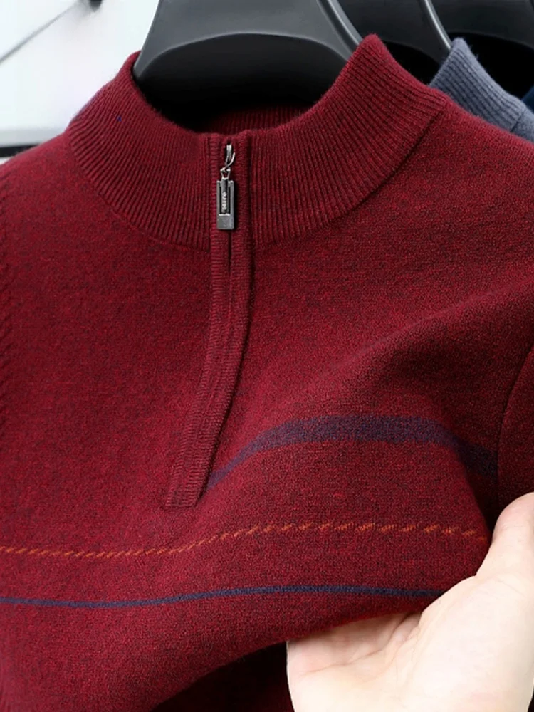 Rn Loose Fit Zipper Collar Knitwear Red Dad Sle Boting irt Busin Casual Spring Autumn Men's Faion Polyester Blend
Rn Loose Fit Zipper Collar Knitwear Red Dad Sle Boting irt Busin Casual Spring Autumn Men's Faion Polyester Blend