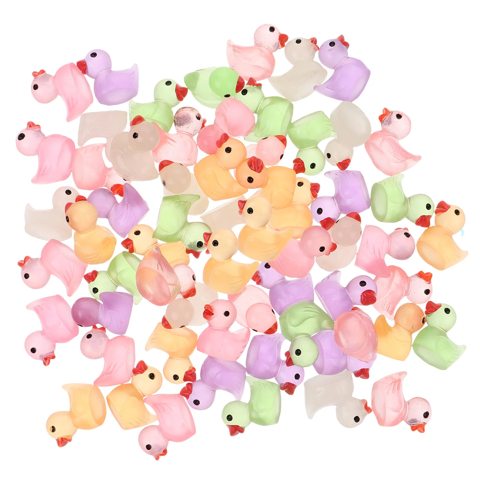 60 Pcs Colorful Luminous Duck Pendant Figure Glow The Dark Mini Resin Figurine Miniature Desktop Baby Garden
60 Pcs Colorful Luminous Duck Pendant Figure Glow The Dark Mini Resin Figurine Miniature Desktop Baby Garden
