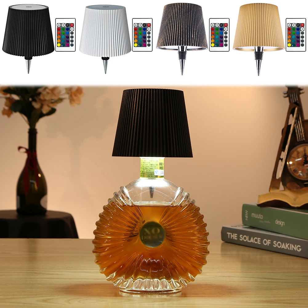 Wireless Bottle Lamp 3 Color + RGB LED Table Lamp Touch-Control Decorative Night Light for Decorating Living Rooms Parties Bars
Wireless Bottle Lamp 3 Color + RGB LED Table Lamp Touch-Control Decorative Night Light for Decorating Living Rooms Parties Bars