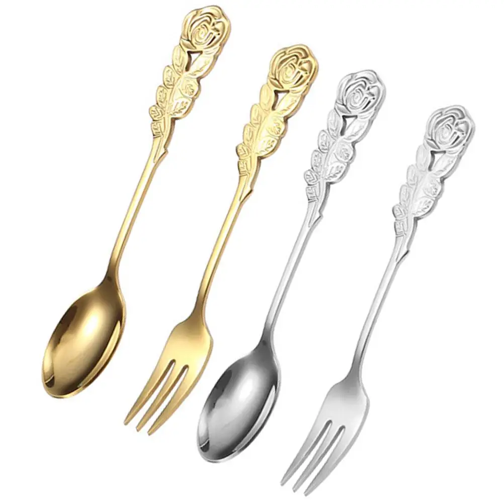 Stainless Steel Coffee Long Handled Teaspoons Metal Forks Cute Cartoon Colorful Jam Fork Set Dessert Ice Cream
Stainless Steel Coffee Long Handled Teaspoons Metal Forks Cute Cartoon Colorful Jam Fork Set Dessert Ice Cream