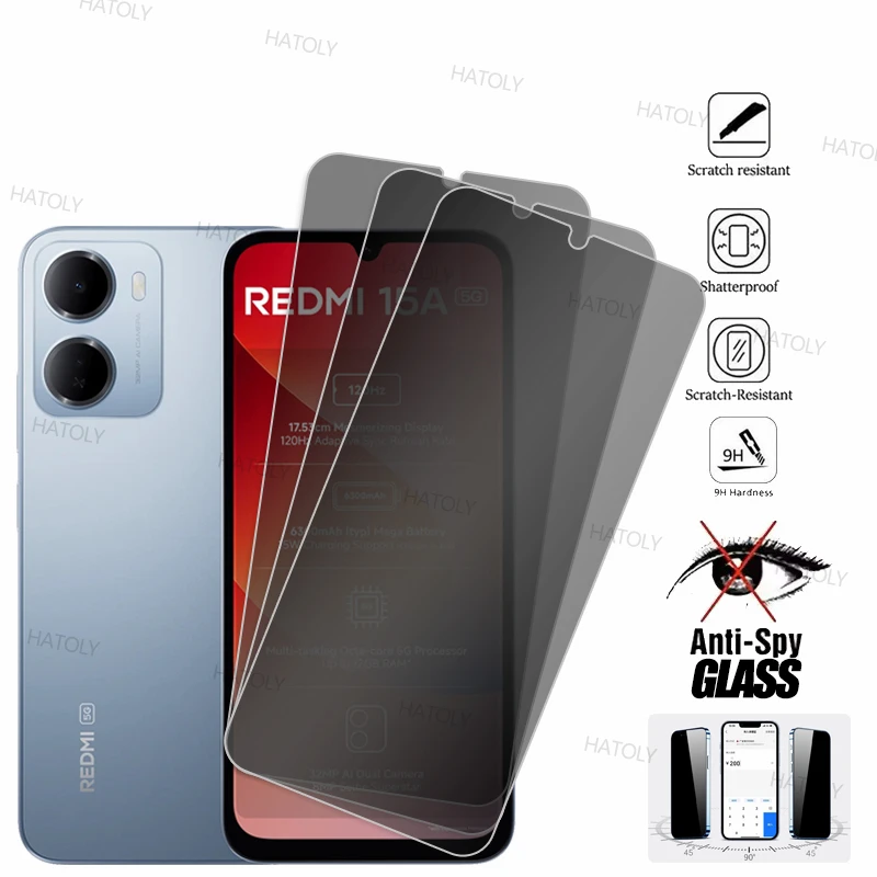 Защитное стекло для Xiaomi Redmi 15A 5G (3/2/1 шт.), антишпионское, закаленное, для конфиденциальности
Защитное стекло для Xiaomi Redmi 15A 5G (3/2/1 шт.), антишпионское, закаленное, для конфиденциальности