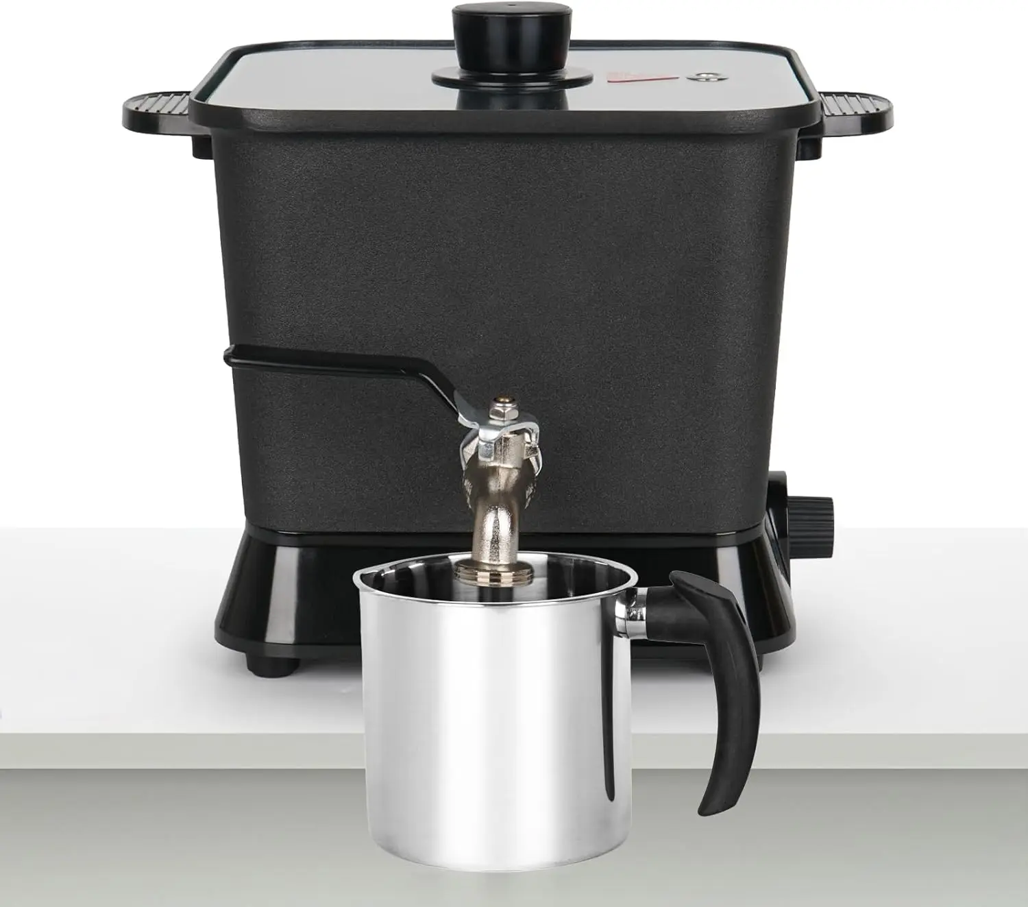 150 oz Electric Candle Wax Melter with Pour Spout & Temperature Control, 4.5 Qt Capacity for Batch Candle Making
150 oz Electric Candle Wax Melter with Pour Spout & Temperature Control, 4.5 Qt Capacity for Batch Candle Making