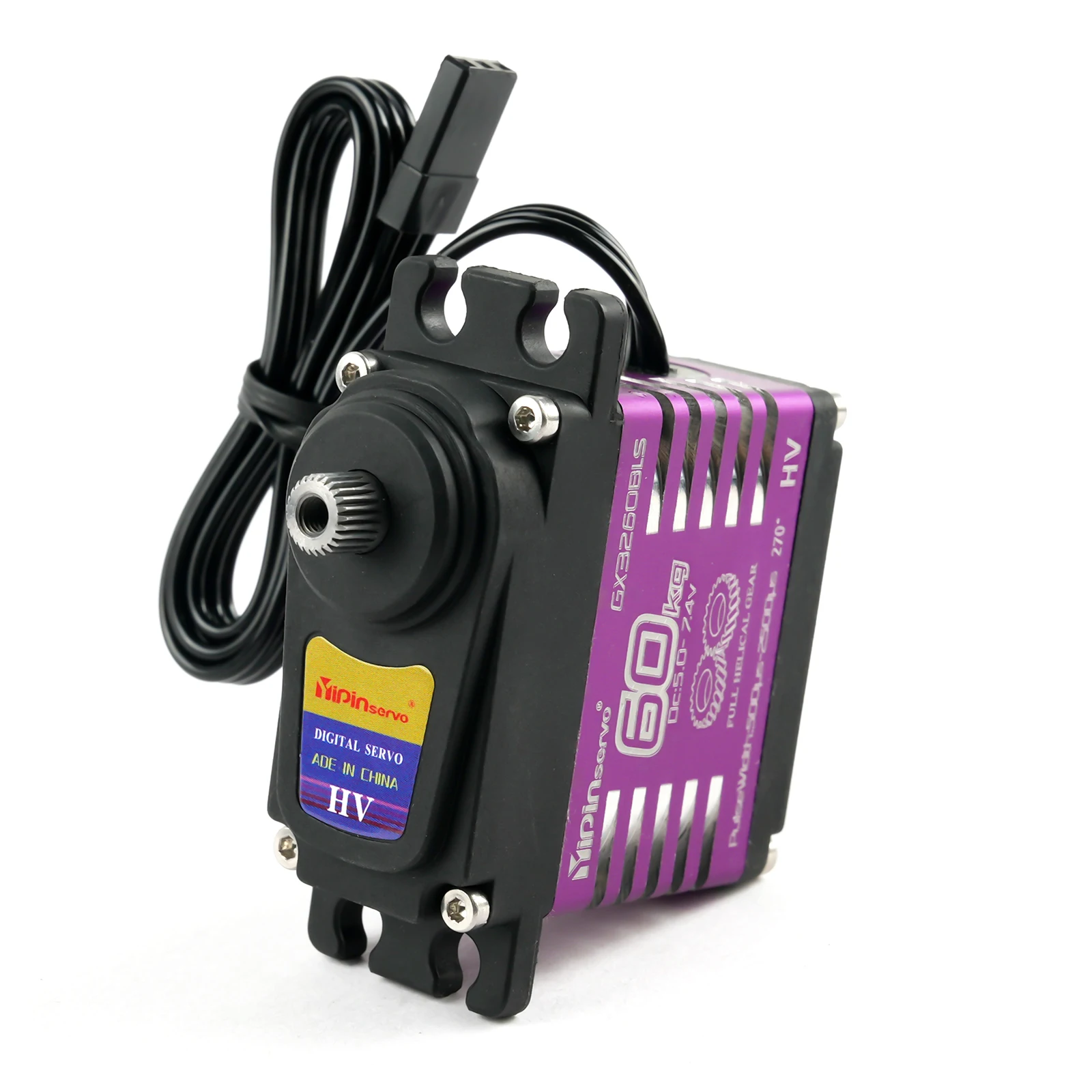 YP3260BLS 60 кг бесщеточный цифровой сервопривод с металлической шестерней 5,0-7,4 В с высоким крутящим моментом 180/270/360 градусов водонепроницаемый для радиоуправляемого робота автомобиля DIY
YP3260BLS 60 кг бесщеточный цифровой сервопривод с металлической шестерней 5,0-7,4 В с высоким крутящим моментом 180/270/360 градусов водонепроницаемый для радиоуправляемого робота автомобиля DIY