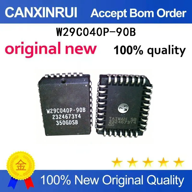 (5-100 PCS)W29C040P-90B brand new PLCC32
(5-100 PCS)W29C040P-90B brand new PLCC32