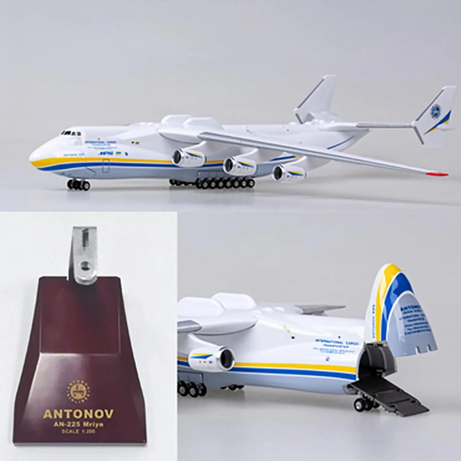 1:200 Scale Antonov An-225 Mriya Resin Plastic Diecast Aircraft Model Simulation Transport Airplane W Landing Gear Office Decor
1:200 Scale Antonov An-225 Mriya Resin Plastic Diecast Aircraft Model Simulation Transport Airplane W Landing Gear Office Decor