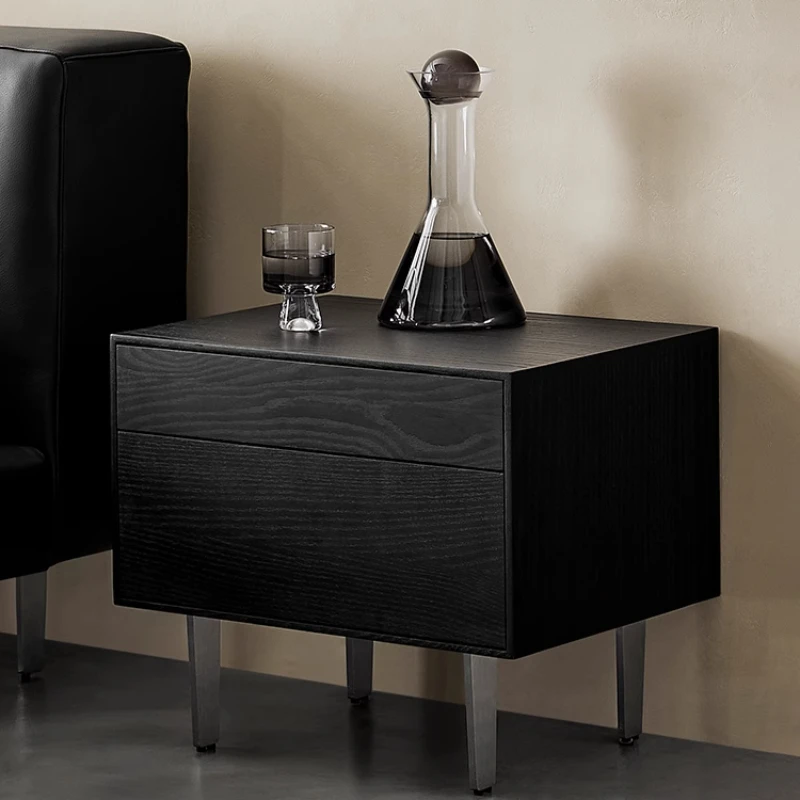 Retro black bedside table light luxury solid wood medieval bedside table Italian style
Retro black bedside table light luxury solid wood medieval bedside table Italian style