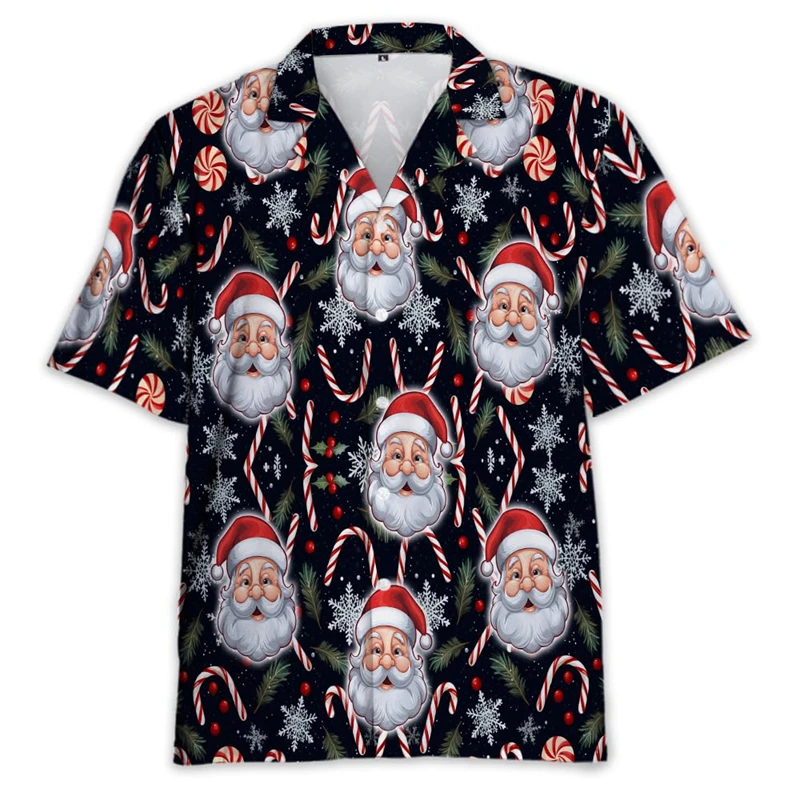 2024 New Santa Claus Hawaiian Shirt For Men Clothes Funny Christmas Beach Mens Button Up Shirts Short Sleeve Xmas Gifts Blouses
2024 New Santa Claus Hawaiian Shirt For Men Clothes Funny Christmas Beach Mens Button Up Shirts Short Sleeve Xmas Gifts Blouses