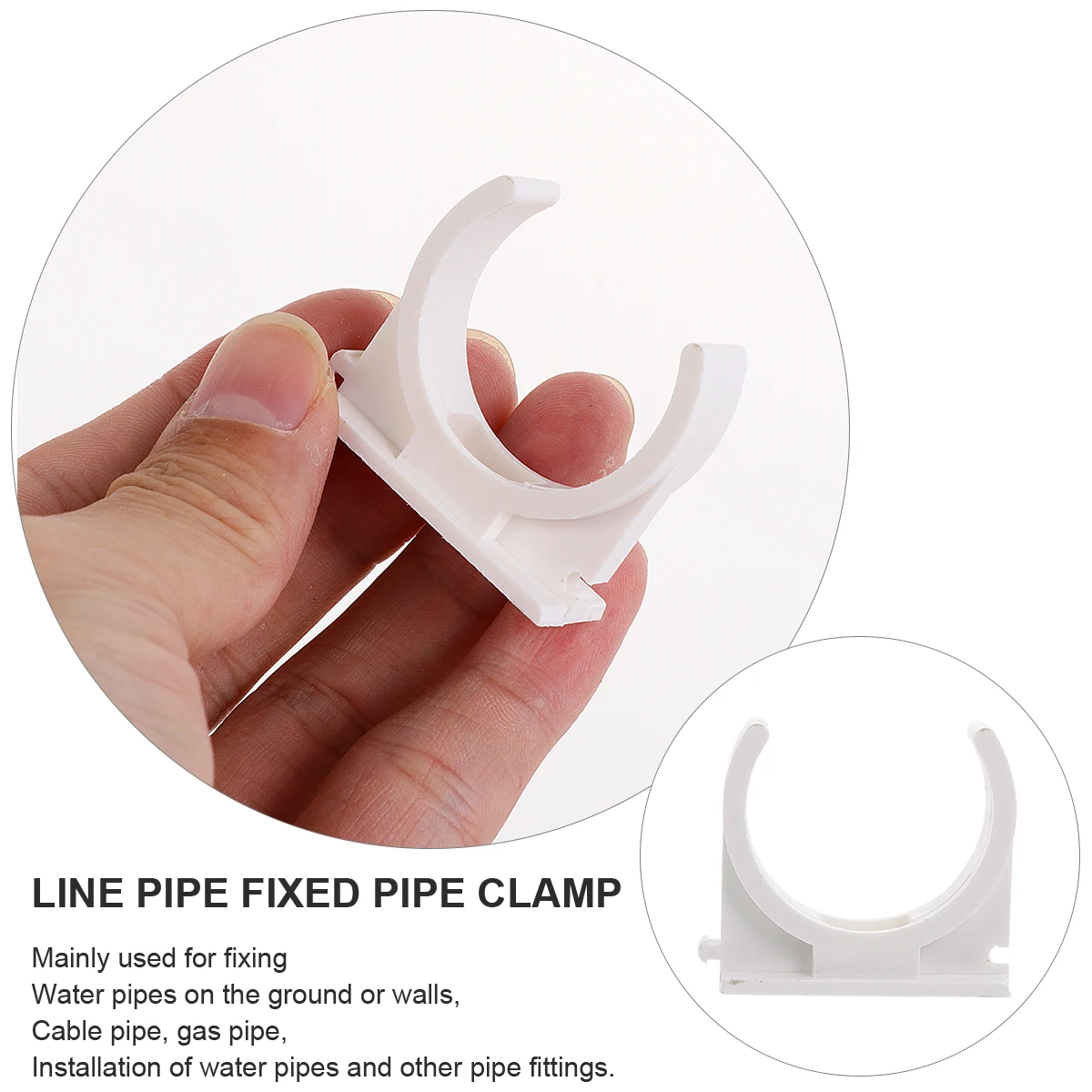 100pcs Clamps PVC White 32mm Durable Plumbing Tools Electrician Support Wall Fixed U Shape Fittings Hardware
100pcs Clamps PVC White 32mm Durable Plumbing Tools Electrician Support Wall Fixed U Shape Fittings Hardware