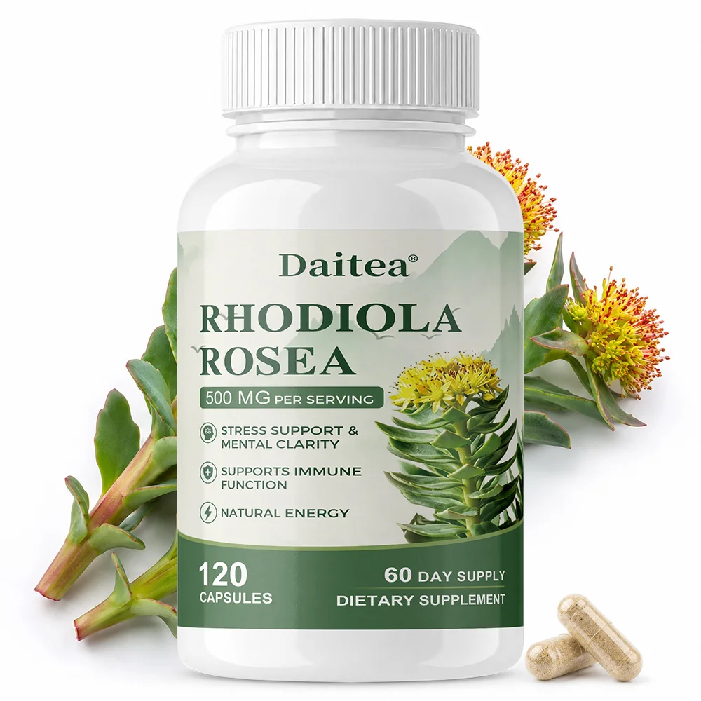 120PCS Rhodiola Rosea Capsules 500mg Natural Herbaceous Plants Supplement for Daily Stress Support & Energy Balance Health
120PCS Rhodiola Rosea Capsules 500mg Natural Herbaceous Plants Supplement for Daily Stress Support & Energy Balance Health