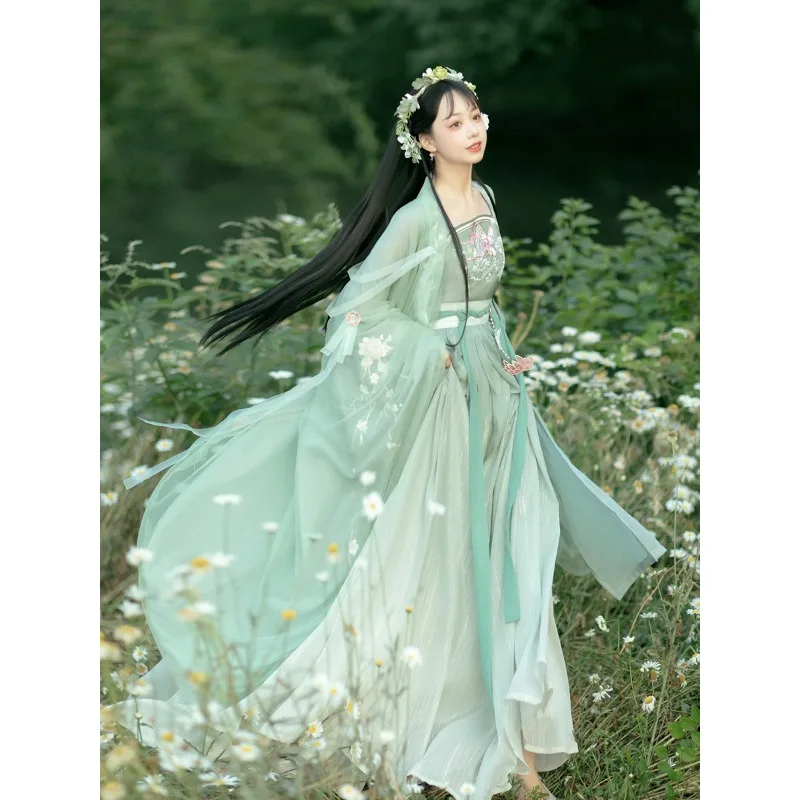 Hanfu fairy elegant antique Chinese style double-layer large-sleeved shirt waist-length full suit antique spring and autumn
Hanfu fairy elegant antique Chinese style double-layer large-sleeved shirt waist-length full suit antique spring and autumn