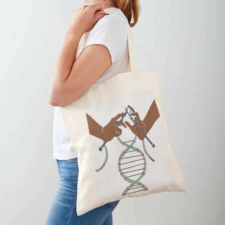 Knitting Together Life (DNA) Tote Bag women bag Woman shopper bag personalized tote canvas tote
Knitting Together Life (DNA) Tote Bag women bag Woman shopper bag personalized tote canvas tote