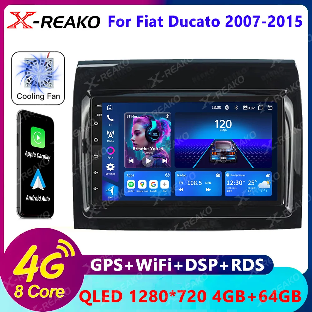 X-REAKO Car Radio For Fiat Ducato 2006 - 2016 For Citroen Jumper Peugeot Boxer 2011-2022 GPS Multimedia Player Auto Head Unit
X-REAKO Car Radio For Fiat Ducato 2006 - 2016 For Citroen Jumper Peugeot Boxer 2011-2022 GPS Multimedia Player Auto Head Unit