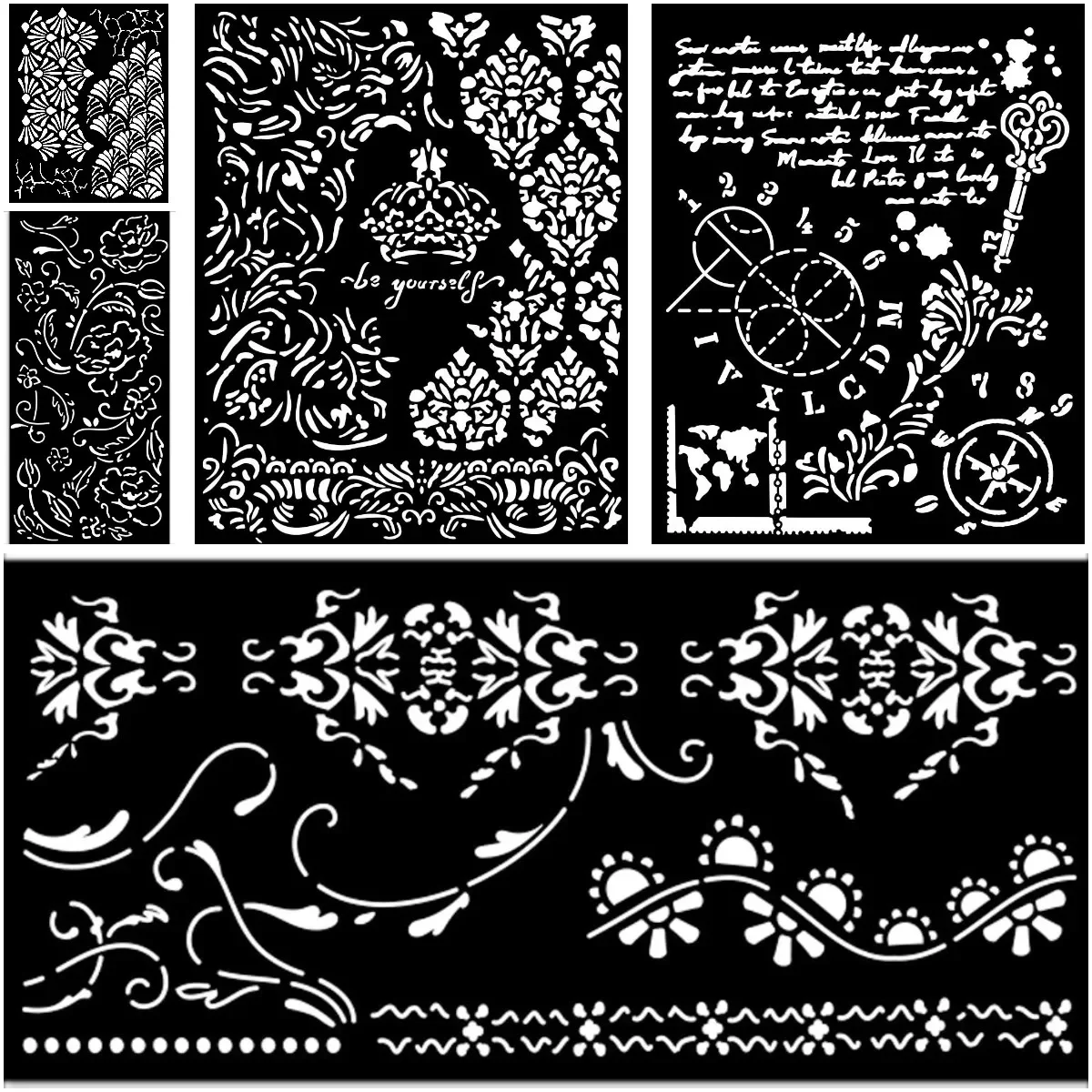 Winter New Greeting Card Background Decoration Stencils Numbers Alterego Mixed Patterns Crown Mold DIY Scrapbooking Paper Crafts
Winter New Greeting Card Background Decoration Stencils Numbers Alterego Mixed Patterns Crown Mold DIY Scrapbooking Paper Crafts