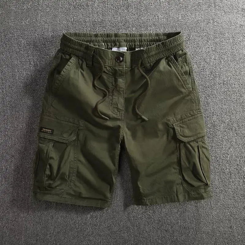 Men Summer Solid Color Outdoor Leisure Cargo Comfortable Shorts Men Elastic Waist Loose Straight High-Quality Design Shorts Male
Men Summer Solid Color Outdoor Leisure Cargo Comfortable Shorts Men Elastic Waist Loose Straight High-Quality Design Shorts Male