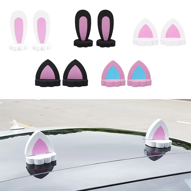 Car Roof Decoration External Doll Lovely Rabbit Cartoon Cat Ear Car 3D EVA Foam Self-adhesive Stickers for Auto Front and Rear
Car Roof Decoration External Doll Lovely Rabbit Cartoon Cat Ear Car 3D EVA Foam Self-adhesive Stickers for Auto Front and Rear