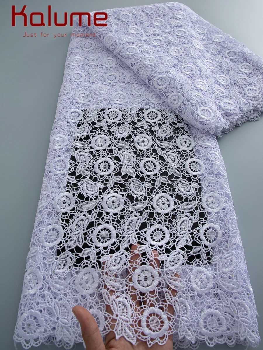 Kalume African Cord Lace Fabric 2026 High Quality Knitted 5Y Nigerian Milk Silk Guipure Lace Fabric Water Soluble For Party
Kalume African Cord Lace Fabric 2026 High Quality Knitted 5Y Nigerian Milk Silk Guipure Lace Fabric Water Soluble For Party