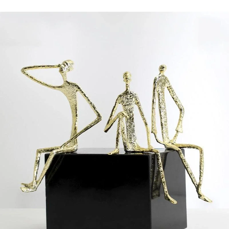 Abstract Figures Metal Statue Minimalist Golden Characters Sculpture Desk Decoration Artwork Crafts Modern Home Decor
Abstract Figures Metal Statue Minimalist Golden Characters Sculpture Desk Decoration Artwork Crafts Modern Home Decor