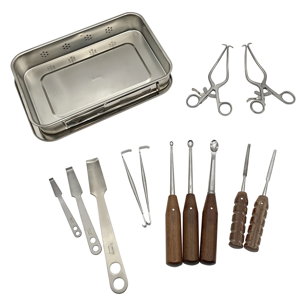 Orthopedic Animal Hip Joint Operating Hip Arthroplasty Set Hatt Spoon Hip Retractor Bone Rasps Pet Surgical Instruments
Orthopedic Animal Hip Joint Operating Hip Arthroplasty Set Hatt Spoon Hip Retractor Bone Rasps Pet Surgical Instruments